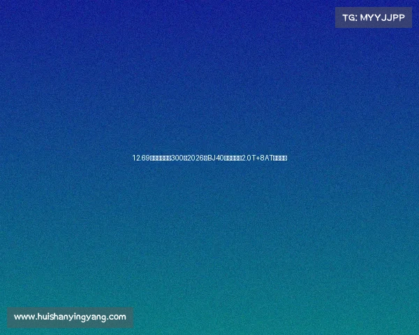 12.69万起硬刚坦克300！2026款BJ40全时四驱＋2.0T+8AT齐活了！